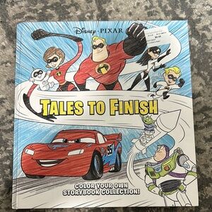 Tales to Finish Coloring Book NWT Disney